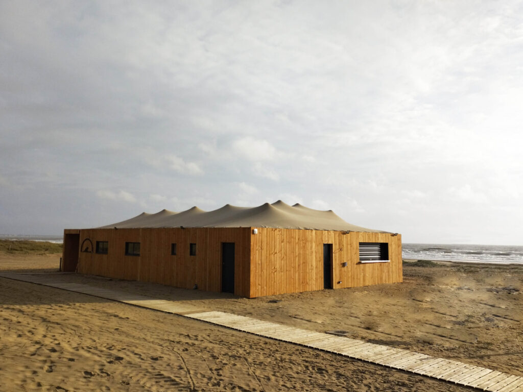 Stretch tente Plage guinguette